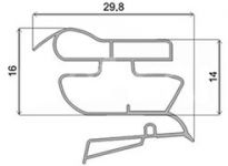 Уплотнительная резина профиля Стинол 200 см